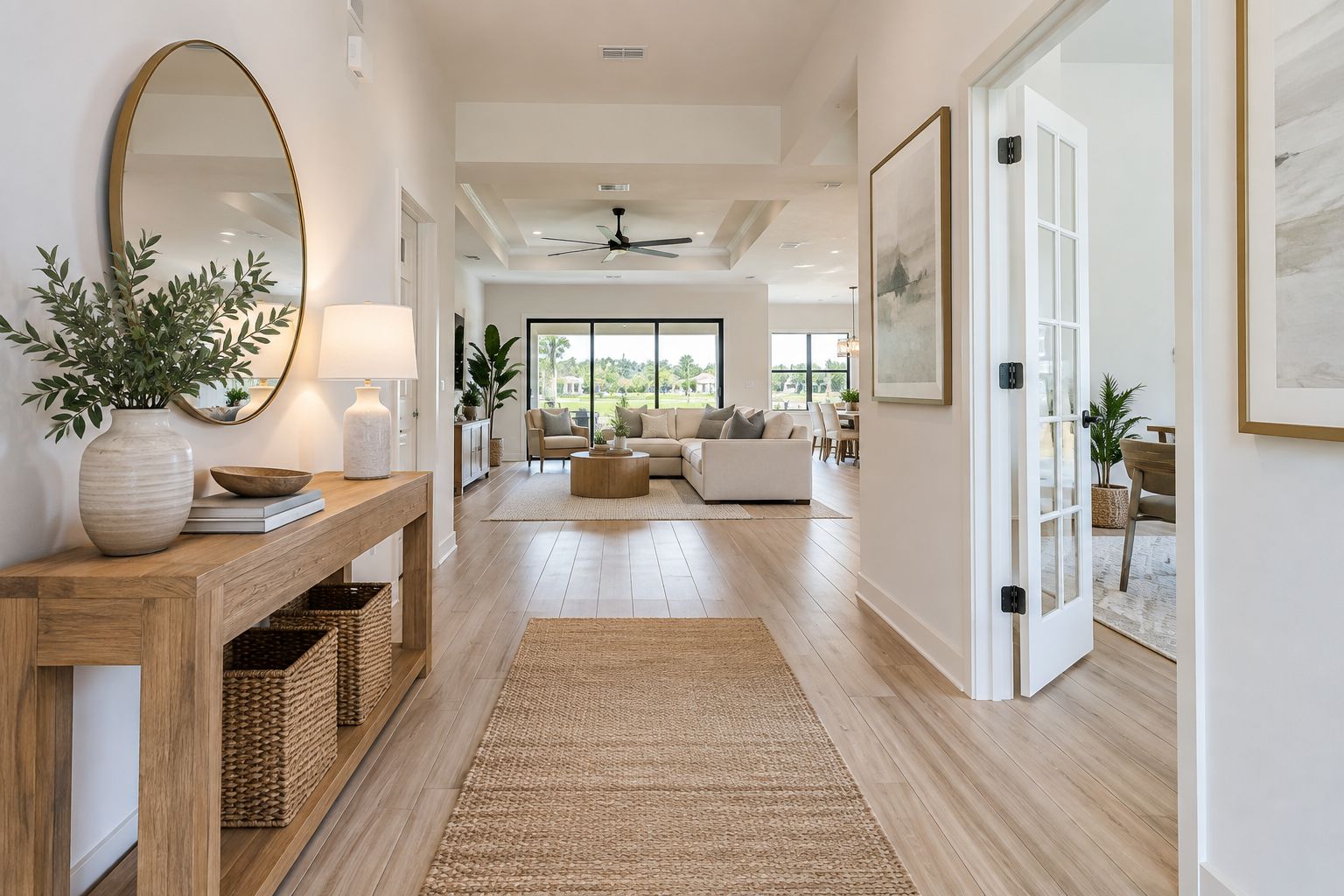 A bright Tampa area home interior, illustrative